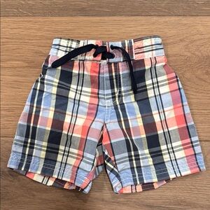 Janie and Jack Plaid Swim Trunks
